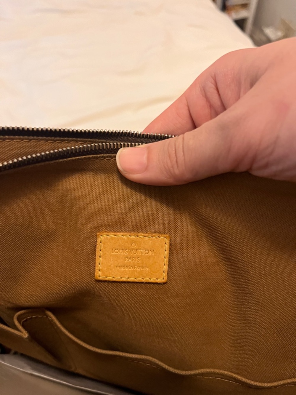Louis Vuitton Monogram Canvas Vertical Messenger Tote in Brown - Picture 3 of 5